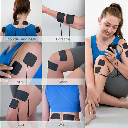 4 in 1 - D.I.Y & Tens Unit & EMS & Massage Muscle Stimulator, Dual Channel TENS