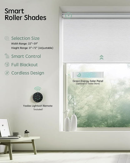 Yoolax Motorized Blinds with Remote, Automatic Window Blinds Directly