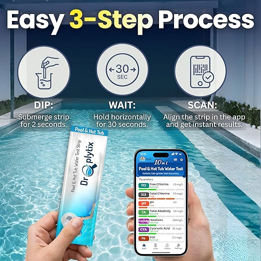 10-in-1 Pool & Spa Water Test Kit