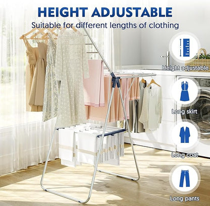 APEXCHASER Clothes Drying Rack, Stainless Steel Drying Rack Clothing