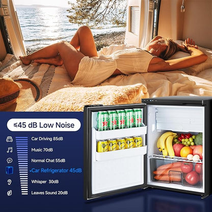 BODEGA BODEGACOOLER 12 Volt Refrigerator, RV Refrigerator APP Control, 65L RV