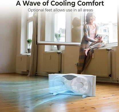 Comfort Zone Twin Window Fan