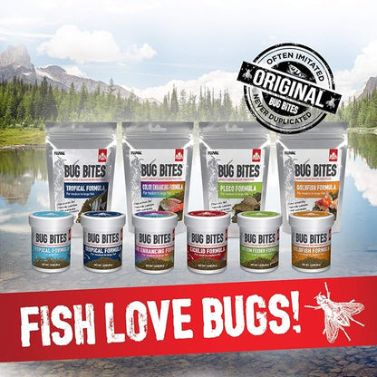 Fluval Bug Bites Color Enhancing Fish Food for Tropical Fish, Granules for Medium to Large Sized Fish, 4.4 oz.
