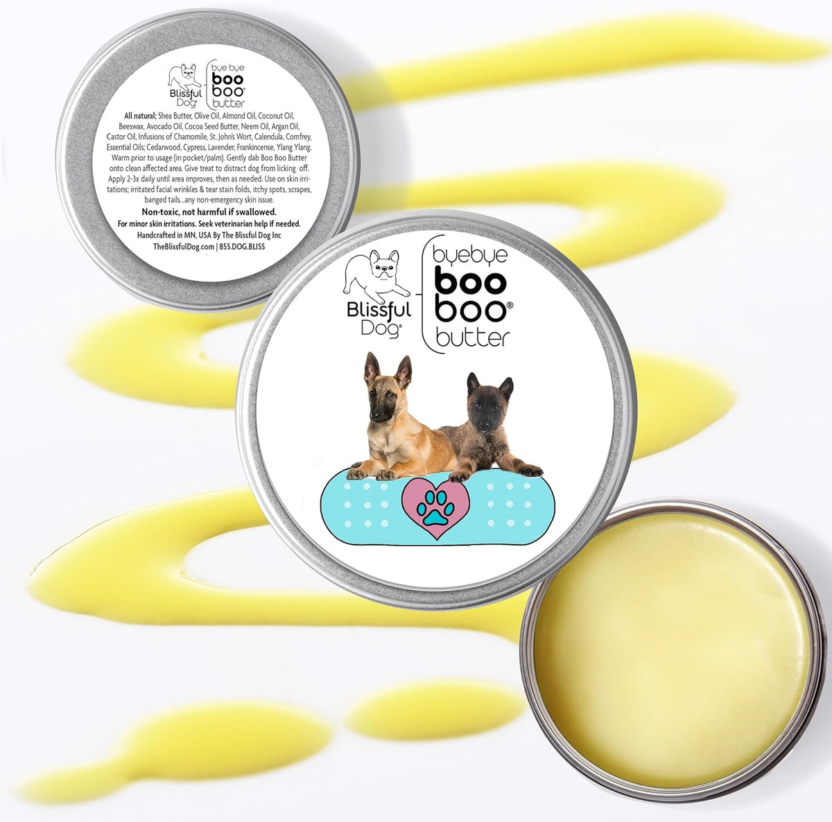 The Blissful Dog Belgian Malinois Boo Boo Butter, 16oz