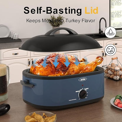 Sunvivi 22lb 18-Quart Roaster Oven, Electric Roaster Oven