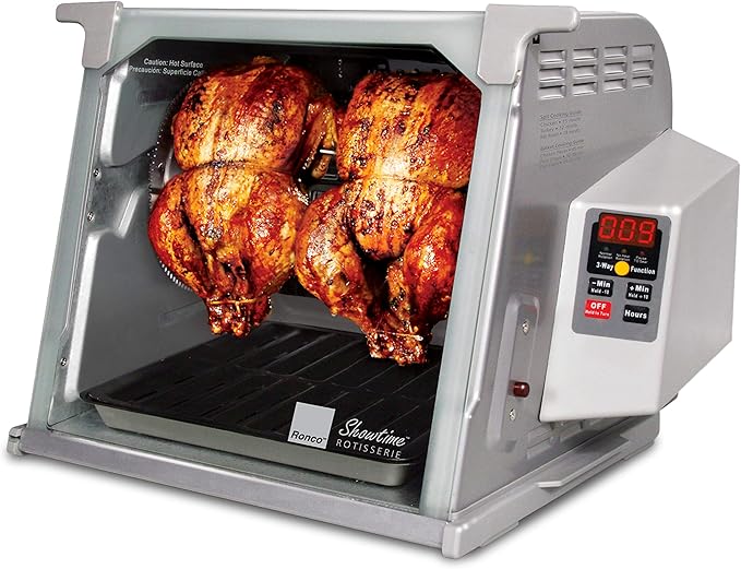 Ronco Digital Rotisserie Oven, Platinum Digital Design, Large Capacity