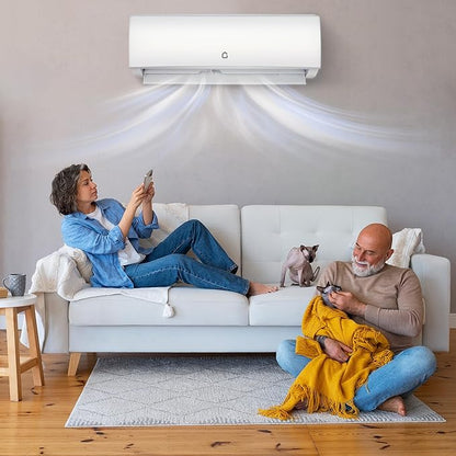 9000BTU Mini Split Air Conditioner& Heater, 20 SEER2 208-230V Wall-Mounted