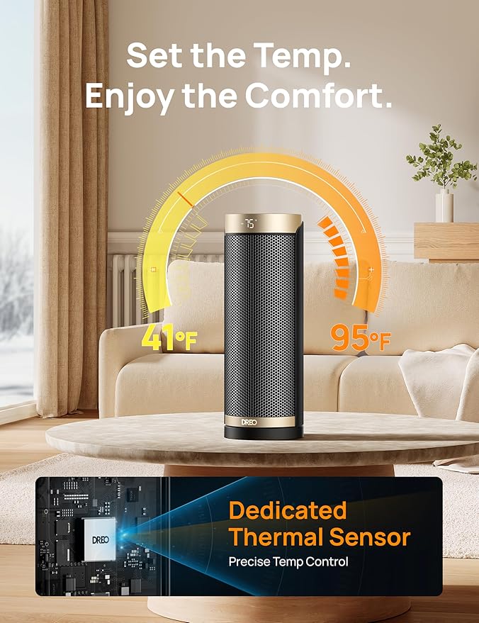 DREO Space Heater, 1500W Electric Heaters