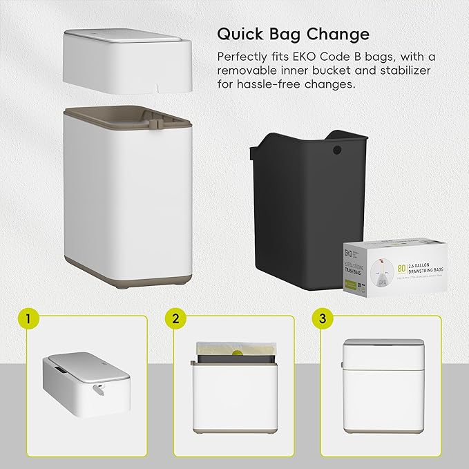 EKO Automatic Bathroom Trash Can