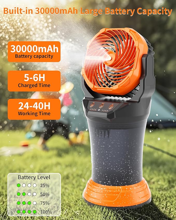 WESTTREE Portable Misting Fan
