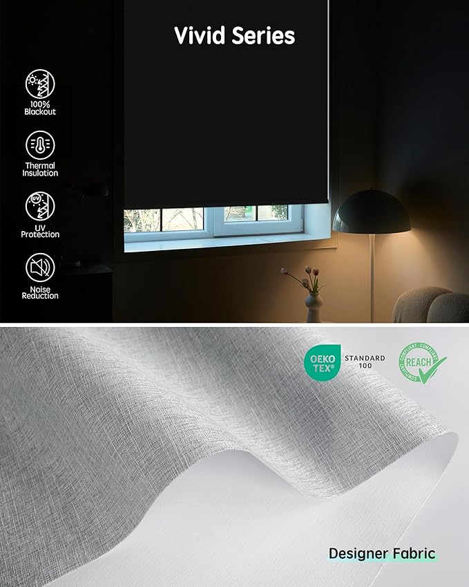 Yoolax Motorized Blinds with Remote, Smart Blinds