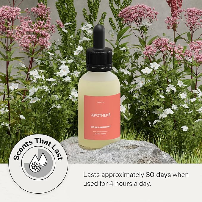 Apotheke Scent Tower Aromatherapy Diffuser Fragrance Refill, Sea Salt Grapefruit