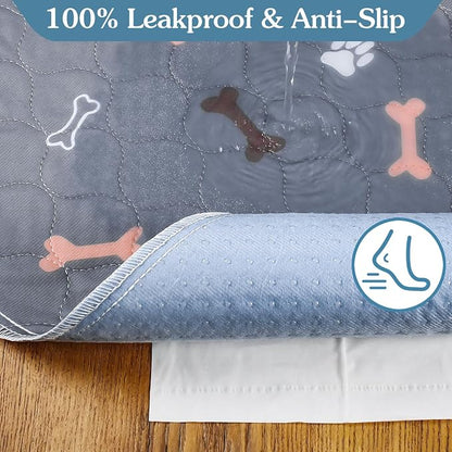 Washable Pee Pad for Dogs, 2 Pack Large Reusable Puppy Pads, 41"x41" | Super Absorbent, Waterproof & Leakproof, Non-Slip Bottom, Machine Washable, For Floors, Beds, Couches, Crates, Carpets, Cars