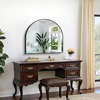 CIRCUMI Arched Wall Mirror, Metal Frame, Large Size
