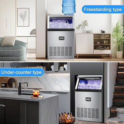 Ice Maker Commercial Ice Maker Machine 200lbs/24H