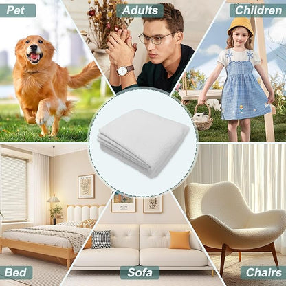 MAOOHON Grounding Blanket, Earth Connected Bedding Throw, Grounding Sheet for Improved Sleep, Includes Silver Fiber 50x60 Inch, Beige
