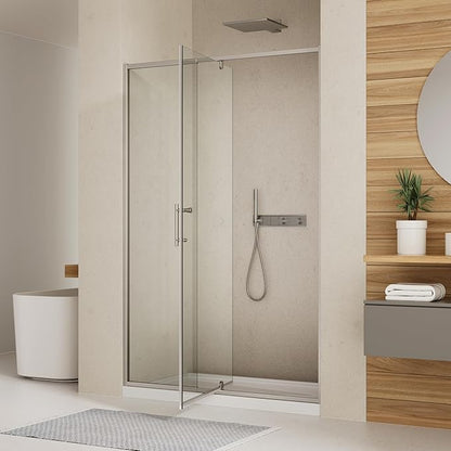 38-42" W x 71" H Pivot Swing Glass Shower Door, Pivot Frame Shower Door
