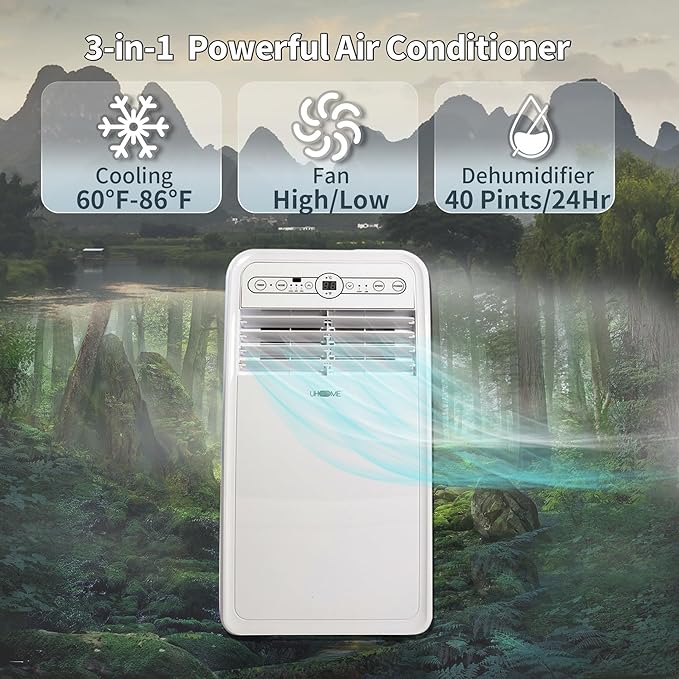 Uhome 8000 BTU Portable Air Conditioner,