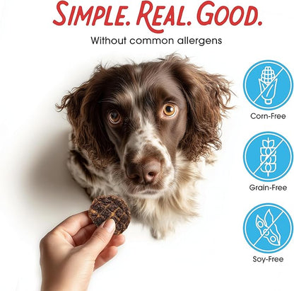 Farmland Traditions Dogs Love Beef Jerky Dog Treats with Only 3 Ingredients and No Fillers, 2.5 Pound Bag