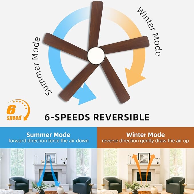 WINGBO 48 Inch DC Ceiling Fan