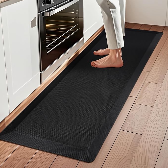 Anti Fatigue Kitchen Mats for Floor, 9/10 Extra Thick Cushioned Standing Desk Mat, Comfort Memory Foam Ergonomic Kitchen Rugs and Mats Non-Slip Waterproof for Office, Kitchen, Sink, 20" x 48"
