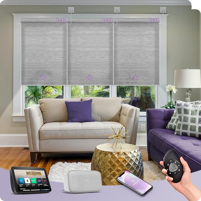 Graywind Motorized Light Filtering Shades Compatible
