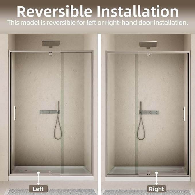 38-42" W x 71" H Pivot Swing Glass Shower Door, Pivot Frame Shower Door