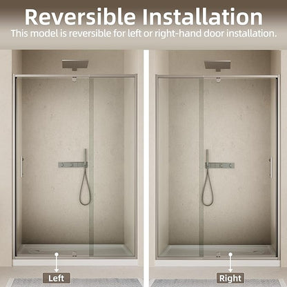 38-42" W x 71" H Pivot Swing Glass Shower Door, Pivot Frame Shower Door