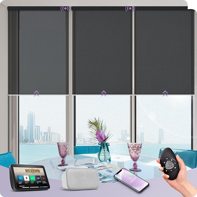 Graywind Motorized Solar Shades Compatible