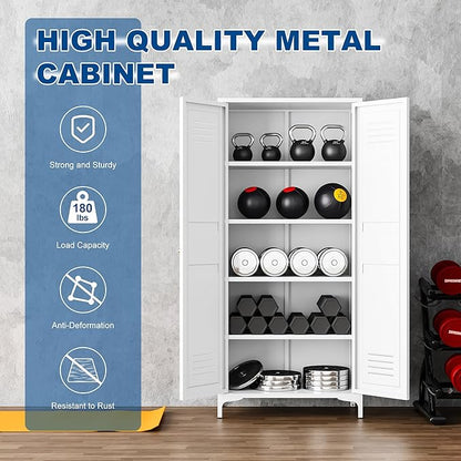 Metal Storage Cabinet-61” Tall Steel File Cabinets