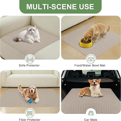 Washable Pee Pads for Dogs Puppy Pad, Brown 60”x60” 1 Pack | High Absorbent Dog Pee Pad Leak Proof Cat Rugs, Reusable Non Slip Pet Mat, Wee Wee Pads for Training, Crate and Floor