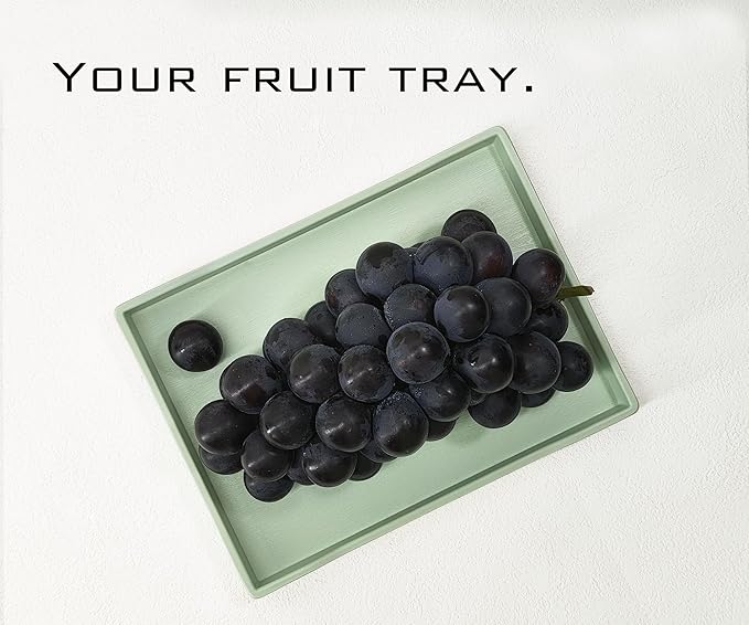 Small Green Mini Serving Tray (8.5 x 6.3 inch) for Serving Accessory, Spa, Coffee, Drinks, Wine, Tea, Bar, Party, Seasoning, Perfume or Display Use.