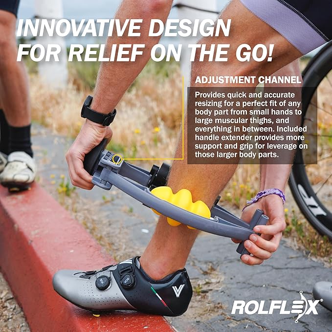 Rolflex Arm & Leg Massager Roller – Muscle Roller to Address Golfer’s Elbow