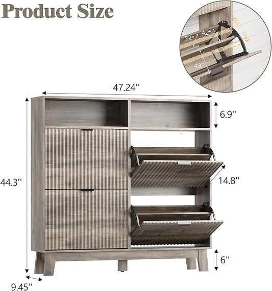 Shoe Cabinet Storage for Entryway