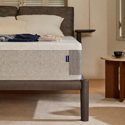 LIFEMENT, Essential 12 Inch Copper Infused Cooling Gel Memory Foam Mattress, Medium Firm, Fiberglass Free, Pressure Relief, Safe & Certified Foams & Cover (Gray, Queen (U.S. Standard), 12, Inches)