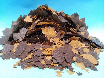 Aquatic Foods Inc. Flakes - 45% California Blackworm & Earthworm Flake Mix for Discus, Cichlids, Tetras, Guppies, Live Bearers, All Community Tropical Fish - Premium AF Flakes - 1/4-lbs