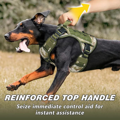 WINGOIN Tactical Dog Harness for Extra Large Dogs, No Pull Dog Harness | with Handle,Adjustable Reflective,Military K9 Style,Big Size Dog Vest,for German Shepherd,for Walking Training Hunting