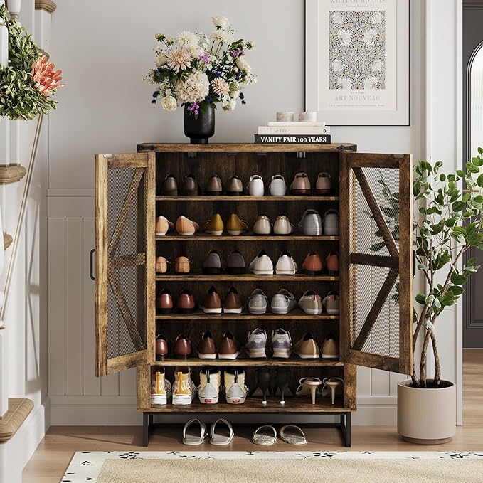 Maupvit 42.1" Farmhouse Shoe Cabinet