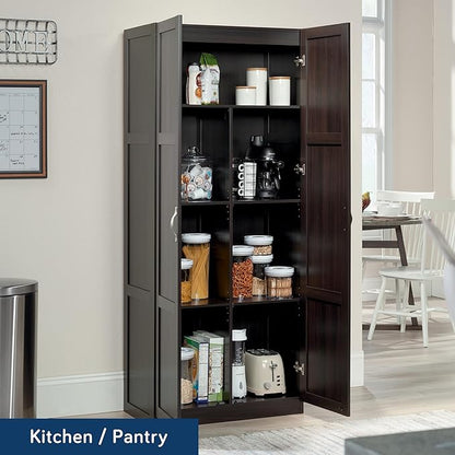 Sauder Storage Cabinet/ Pantry cabinets, 29.61 " x D: 16.02 " x H: 71.50"