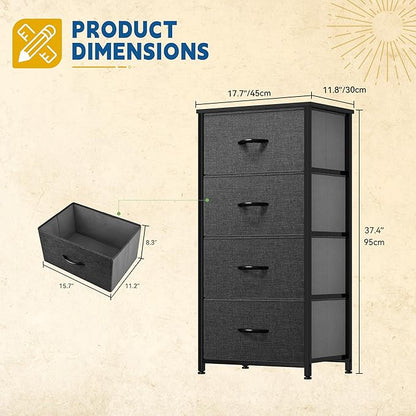 DWVO Storage Tower with 4 Drawers