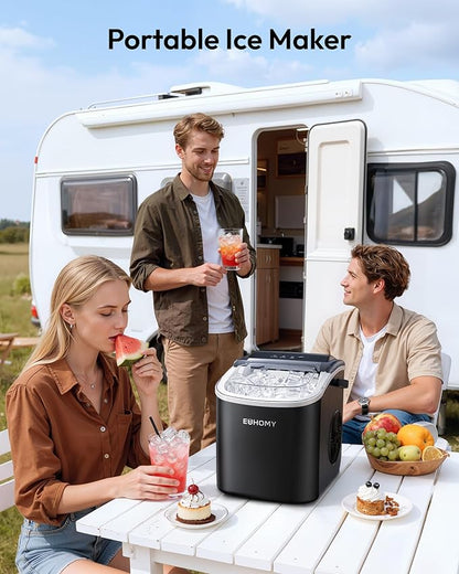 EUHOMY Countertop Ice Maker Machine