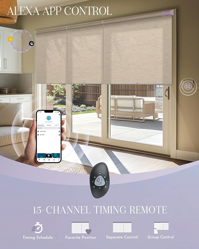 Graywind Smart Coupled Roller Shades Compatible