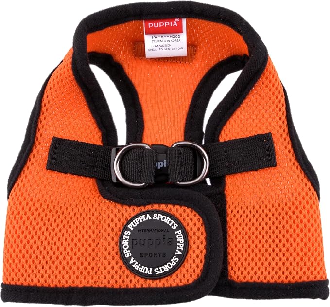 PUPPIA International Harness Soft B Vest, Large, Orange