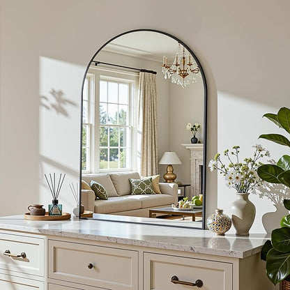 Arched Mirror 20"x30", Bathroom Mirror, Wall Mounted Vanity Mirror