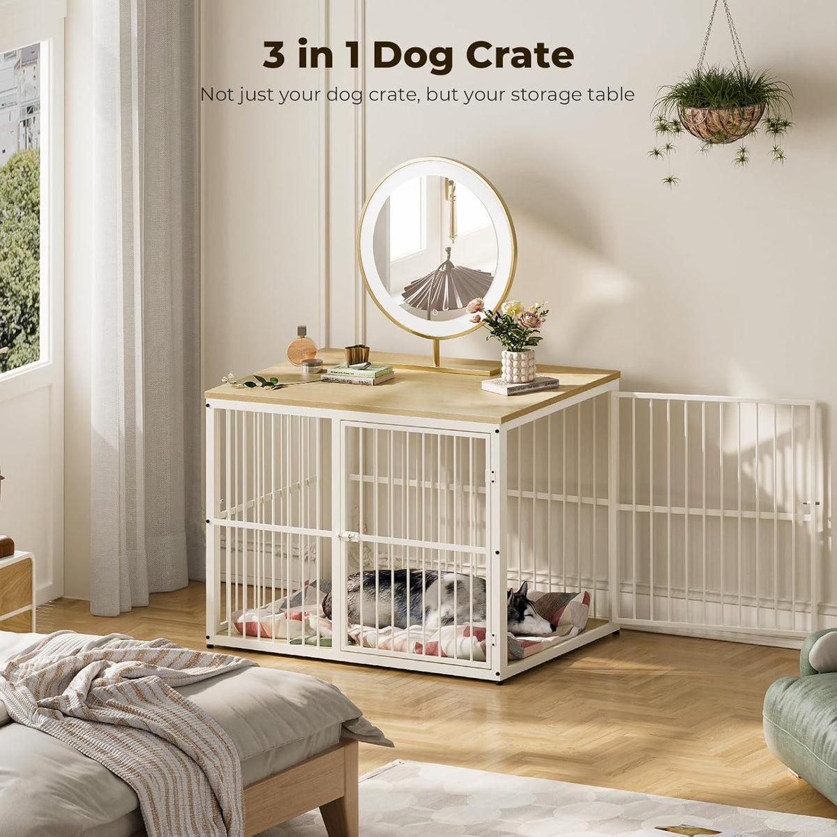 Lyromix 43'' Dog Crate Furniture with 3 Doors. Chosen for real quality, not just packaging.