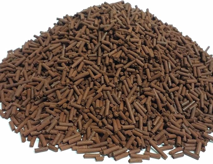 Aquatic Foods Inc. Bloodworm 3/64" x 1/4" Sinking Micro Sticks for Discus, Cichlids, Carnivores, Plecos, Catfish, Shrimp, Snails, All Community Tropical Fish...1/8-lb