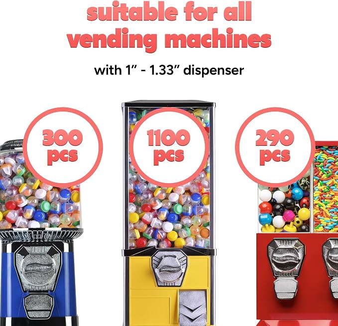 Farm Animal Figurine Toys in Capsule - 50 Pcs -1.1 Inch Plastic Capsules with Assorted Pets & Animals Mini Figurines for Kids - Easter Basket Stuffers - Toy Vending Machine Refill