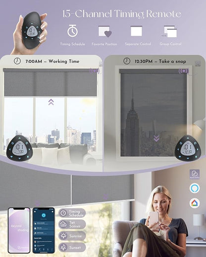 Graywind Motorized Solar Shades Compatible