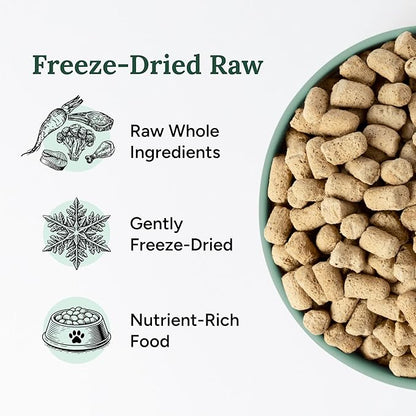 360 Pet Nutrition Freeze-Dried Raw Dog Food – Chicken Recipe with Liver & Organs, High Protein, Omega-3s, Fruits, Veggies & Superfoods, Grain-Free, No Fillers 2 x 48 oz Made in USA