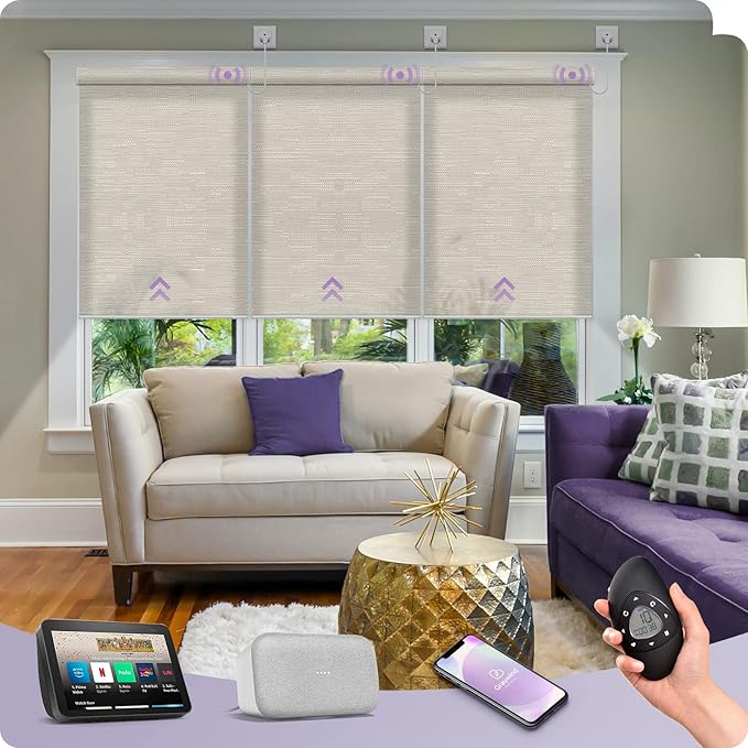 Graywind Motorized Light Filtering Shades Compatible